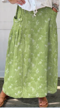 Leisure Retro Floral Vacation Skirt - 3Style - View 1