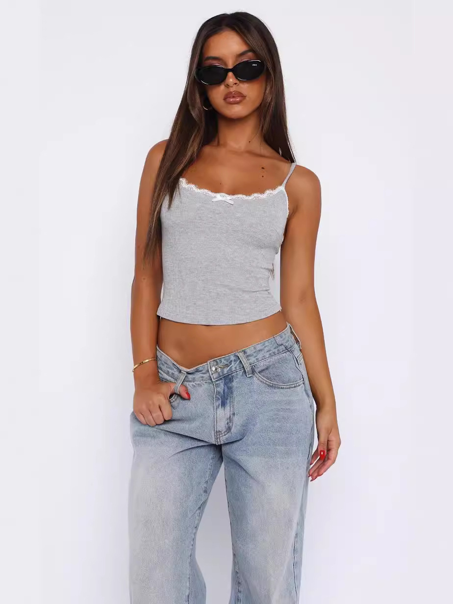 Women's Lace Stitching Small Sling