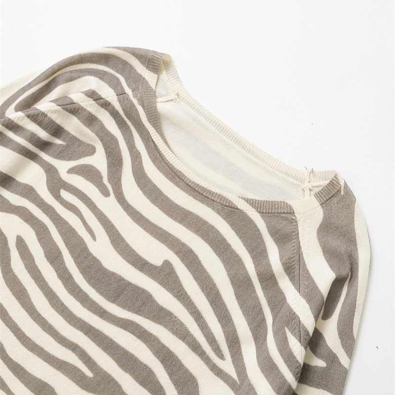 Spring New Fashion Casual Round Neck Long Sleeve Sweater