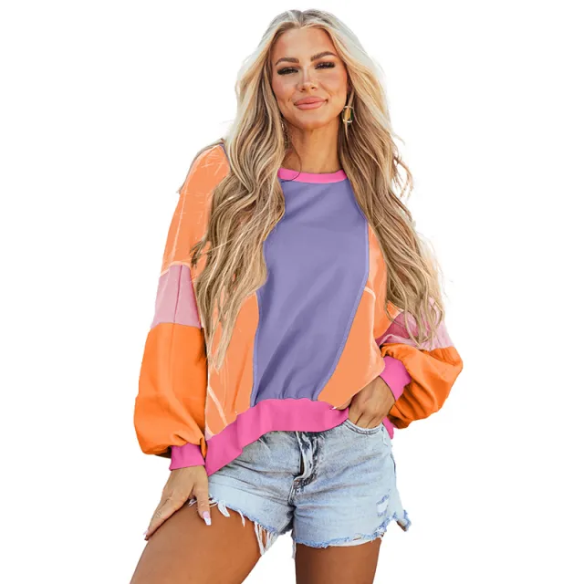 New Round Neck Long Sleeved Pullover Sweater With Multiple Colors P708 M - Shop at LoveMi