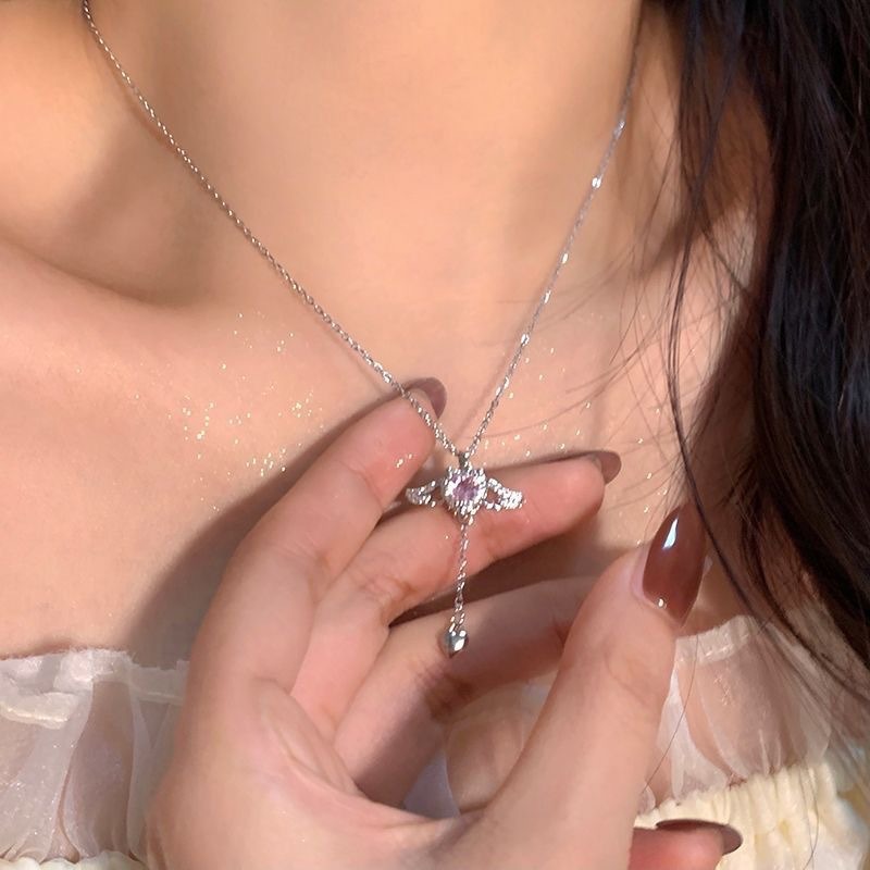 Light Luxury Design Clavicle Chain Bow Alloy Necklace