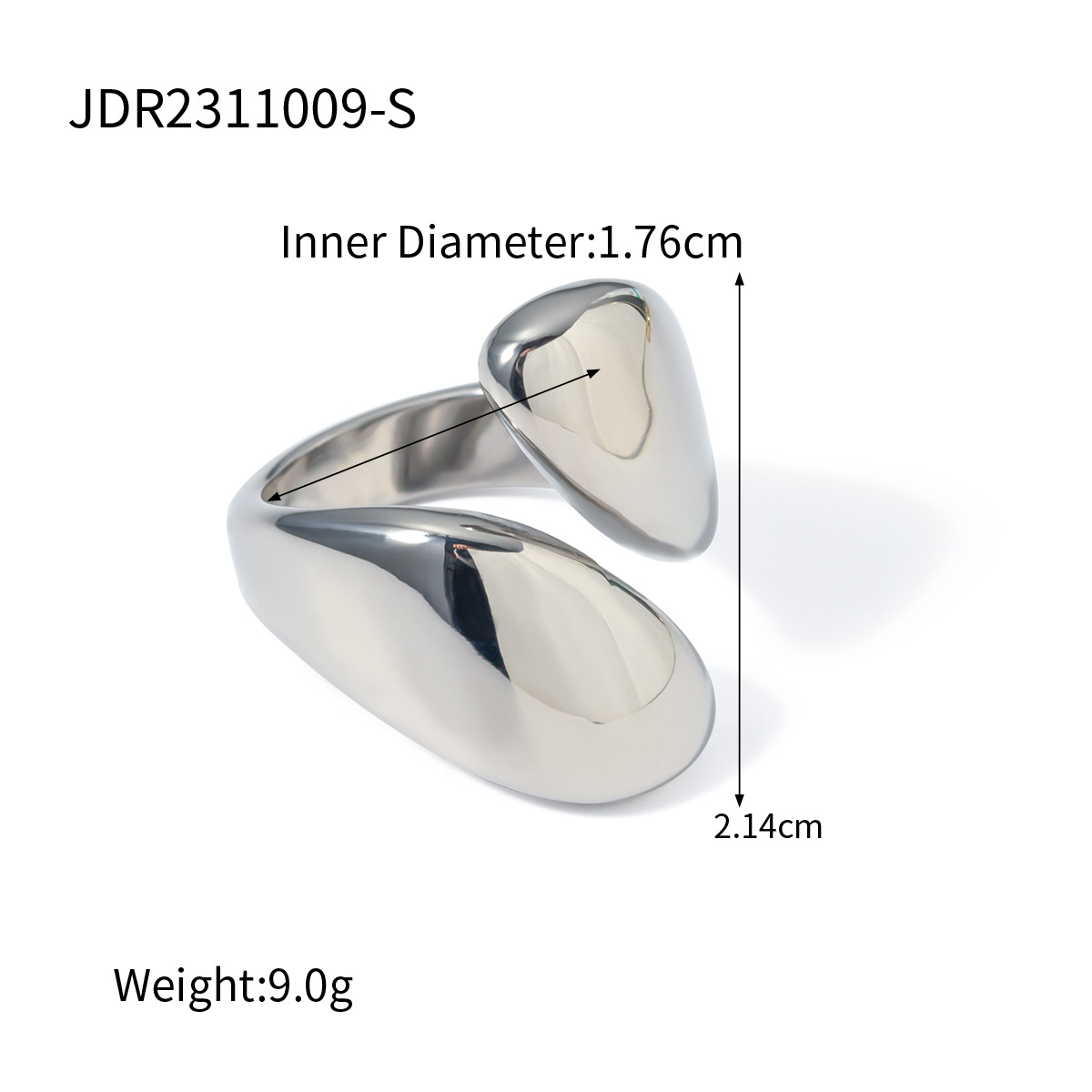 Gold-Plated Stainless Steel Ring, picture 4 of 4