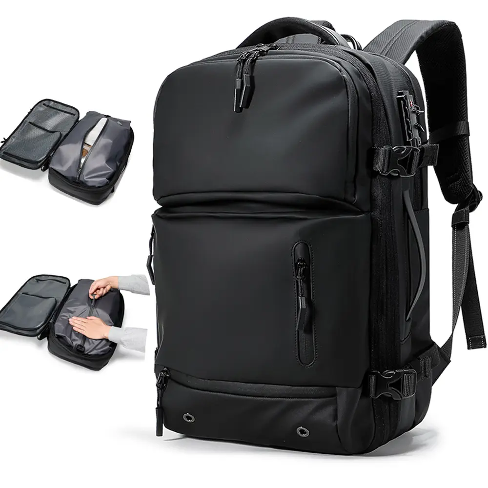 Men's Vacuum Compression Backpack Multifunctional Travel Bag