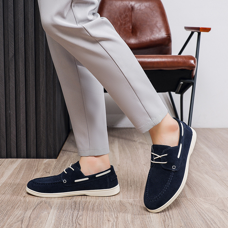 Canvas Large-size Lace-up Shoes For Men