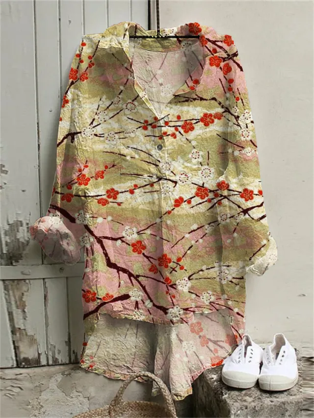 European And American Autumn And Winter Plus Size Women's Clothes Shirt Dress 3D Printing Type A 2Xl - Shop at LoveMi