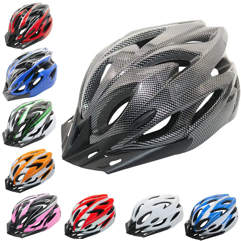Bicycle Helmet Cycling Over Light Type Highway
