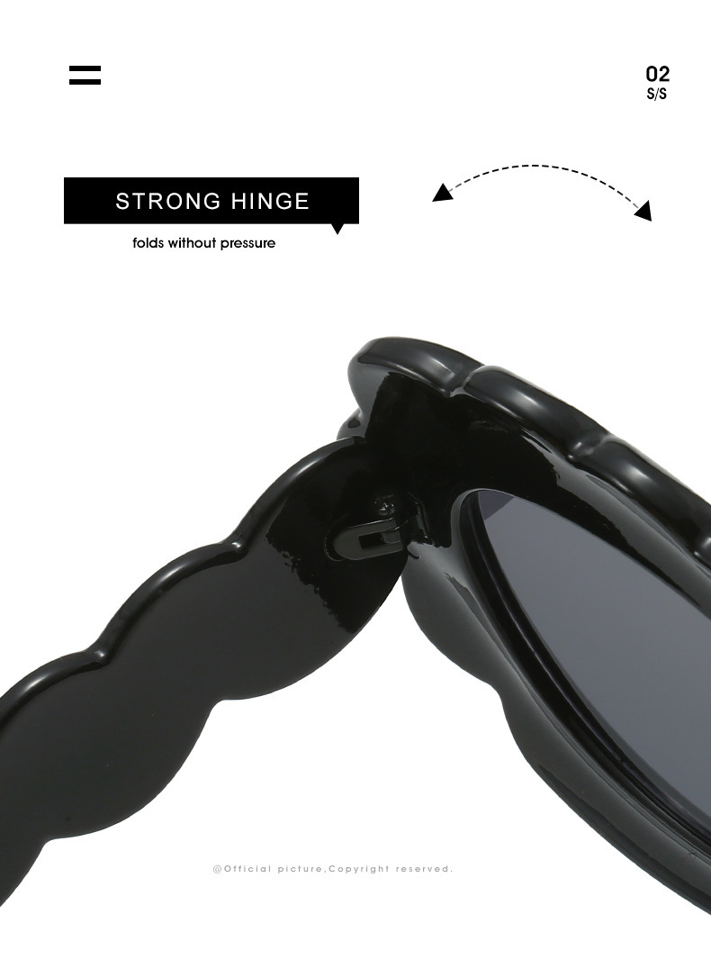 Personalized Clouds Oval Sunflower Flowers Sun Protection Glasses - Image 25