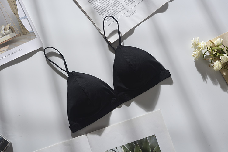 Title 2, Triangle cup non-wireless bra ultra-thin silky ...