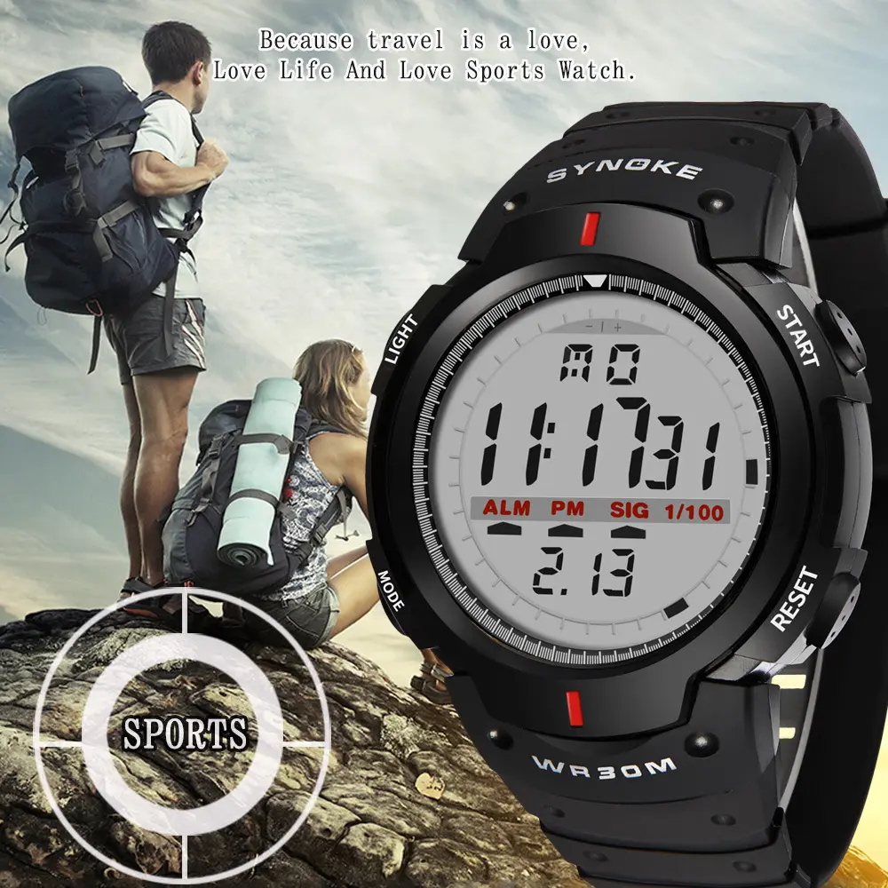 Large Screen Sports Men Waterproof Multifunctional Outdoor