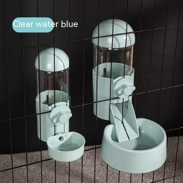 Dogs And Cats Hanging Automatic Feeding Water Device Blue Feeding Drinking Water - Shop at LoveMi