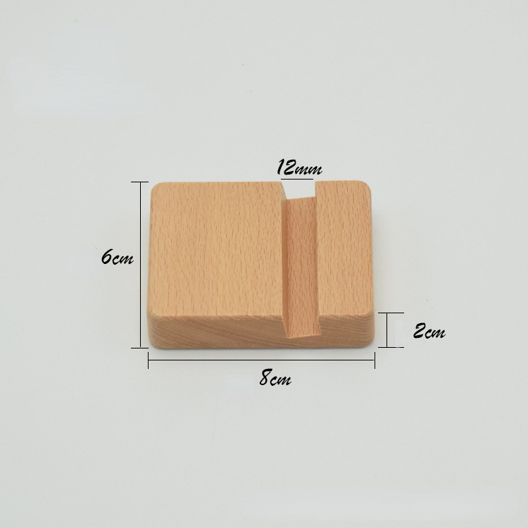 New Simple Universal Portable Solid Wood Cell Phone Racks - Image 6