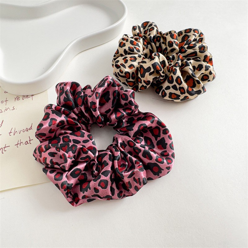 Title 7, Pure Satin Fabric Large Intestine Hair Ring Wom...