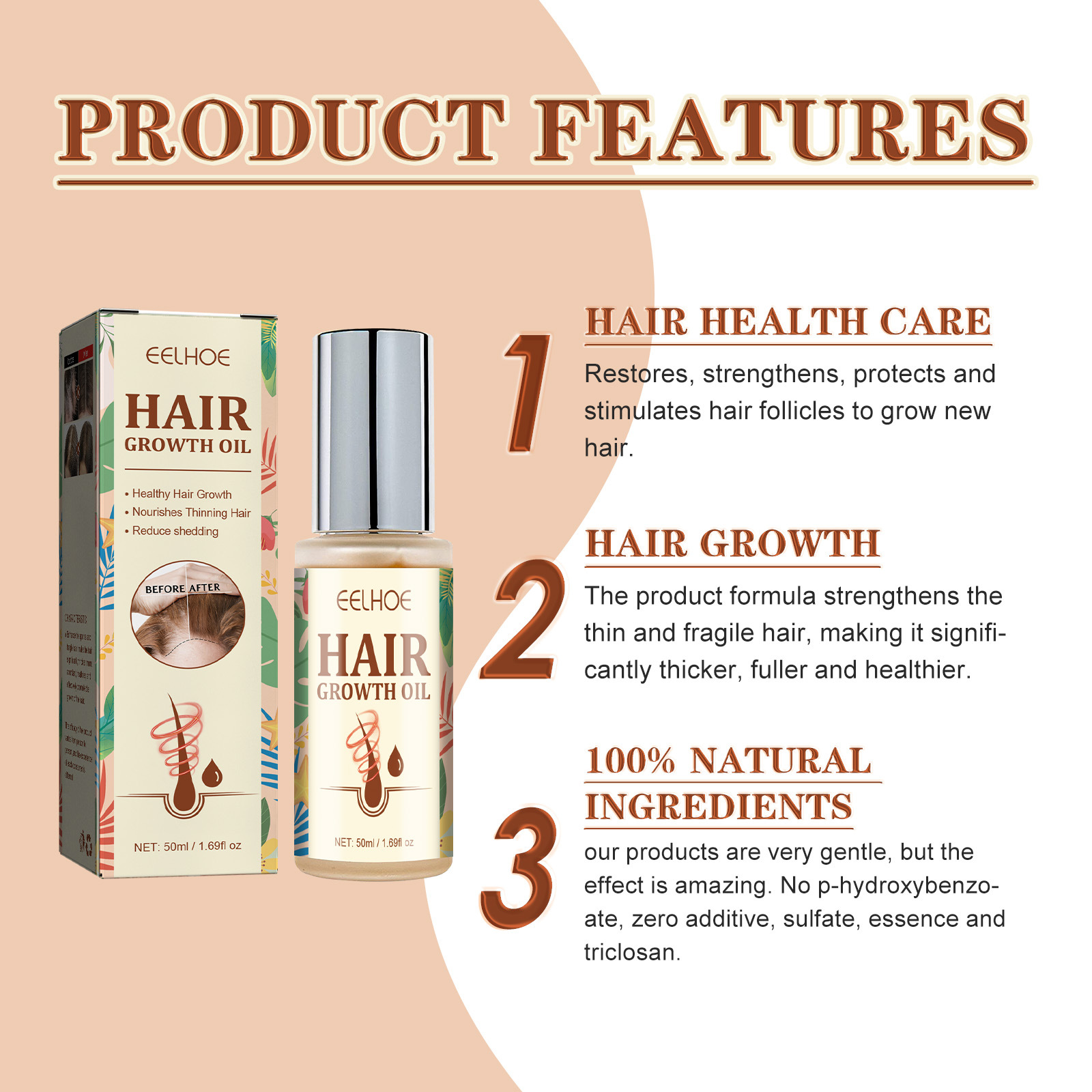 Title 7, Dry And Manic Hair Growth Care Essential Oil