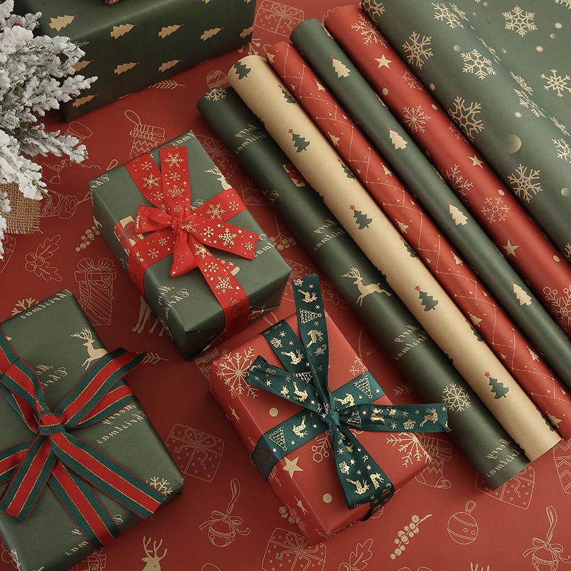 Christmas Kraft Paper Vintage Gift Wrapping Paper