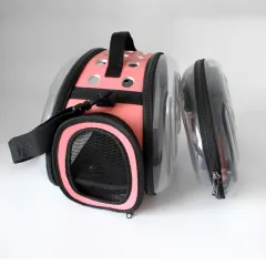 Crossbody Out Pet Bag Breathable And Portable - Small Size Pink - View 1