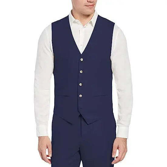 Single-breasted Slim-fit Business Waistcoat Everyday Chic Casual