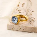 Gold Light Blue Diamond