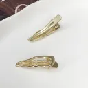 Wave Duckbill Clip Gold 1Pc