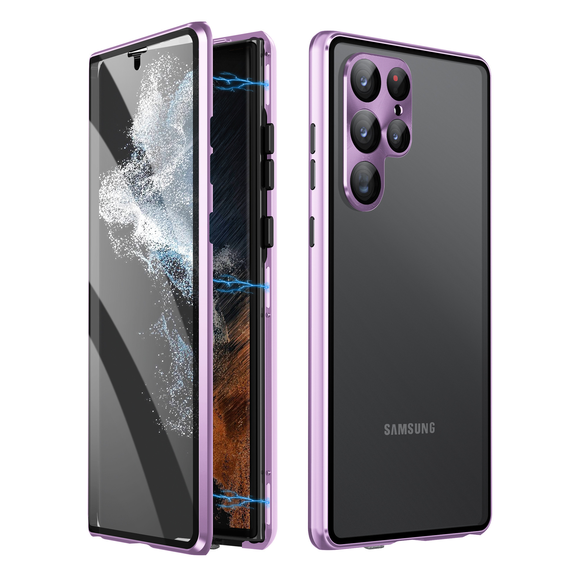 Applicable To S24Ultra Peep-proof Magnetic Mirror Universal Magnetic King Phone - Picture 19 of 24