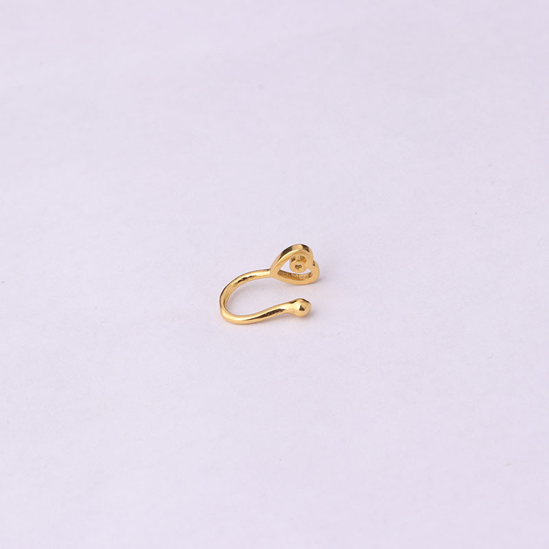 Title 5, Brass Set Zircon Non-porous Piercing Clip Nose ...