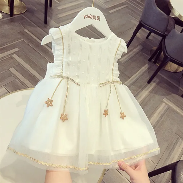 Baby Gauze Dress Summer Western Style Tulle Tutu Mesh Year old Princess Dress - Shop at LoveMi