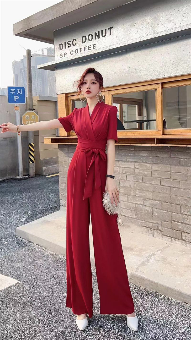 Title 7, Elegant Temperament Pure Color High Waist Slimm...