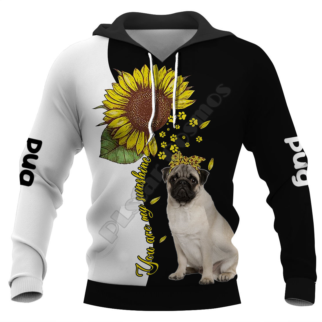 Title 4, Nieuwe herenhoodie met 3D-digitale schattige ho...