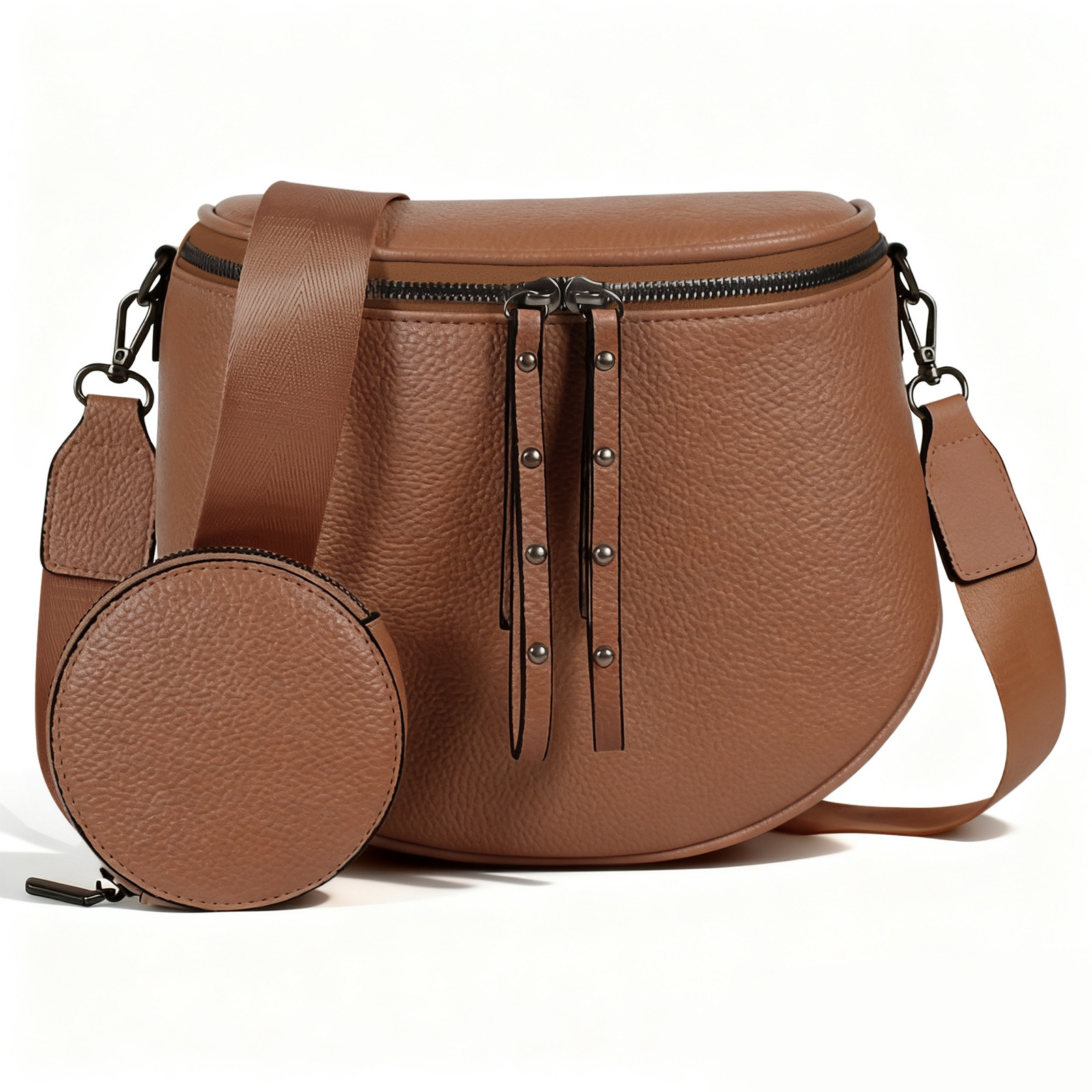 Synthetic Leather Crossbody Bag, picture 8 of 12