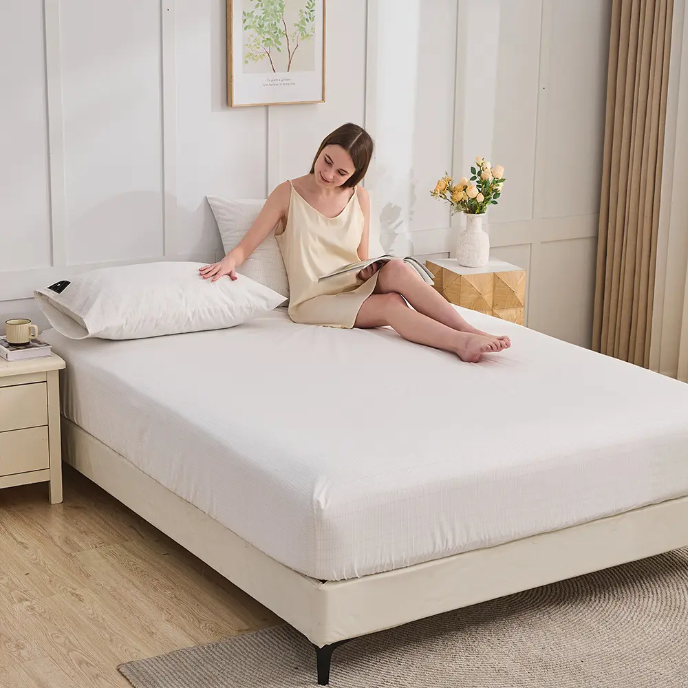 Silver Fiber Antibacterial Anti-static Grounding Fitted Sheet