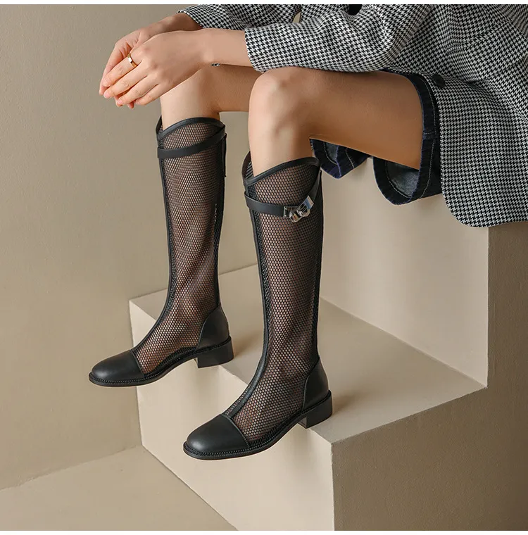 Summer New Flat High-cut Sandals Women - Black