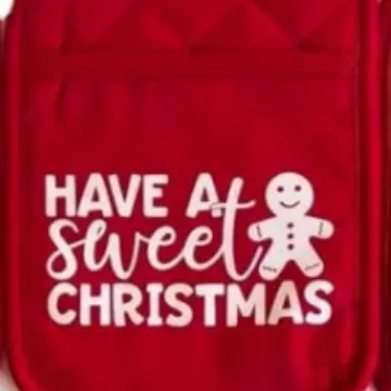 Polyester Baking Tray Heat Proof Mat Baking Suit Decoration Have A Sweet Christmas - Shop at LoveMi