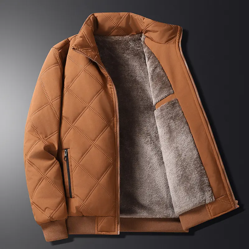 Autumn and Winter Fleece Lined Coat Men
