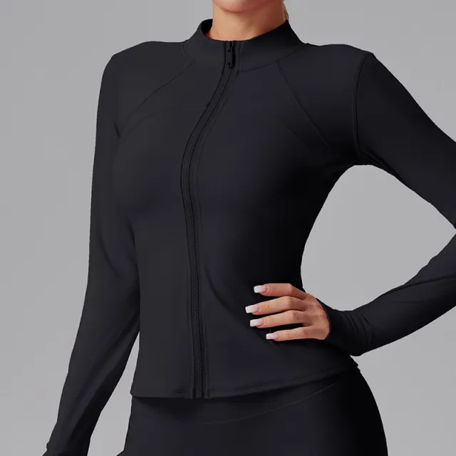 Long Sleeve Cardigan Cycling Clothing Tight Autumn And Winter Black - Shop at LoveMi