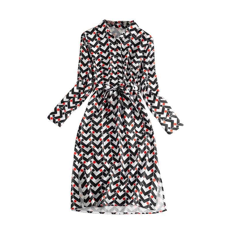 Printed Long-Sleeve Maxi Dress, picture 4 of 7