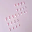 Acrylic Fake Nails Artificial Rhinestone Paste Gloss Short view 3