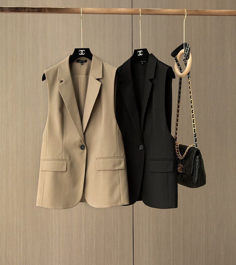 Simple Women's Business Suit Vest - Image 15