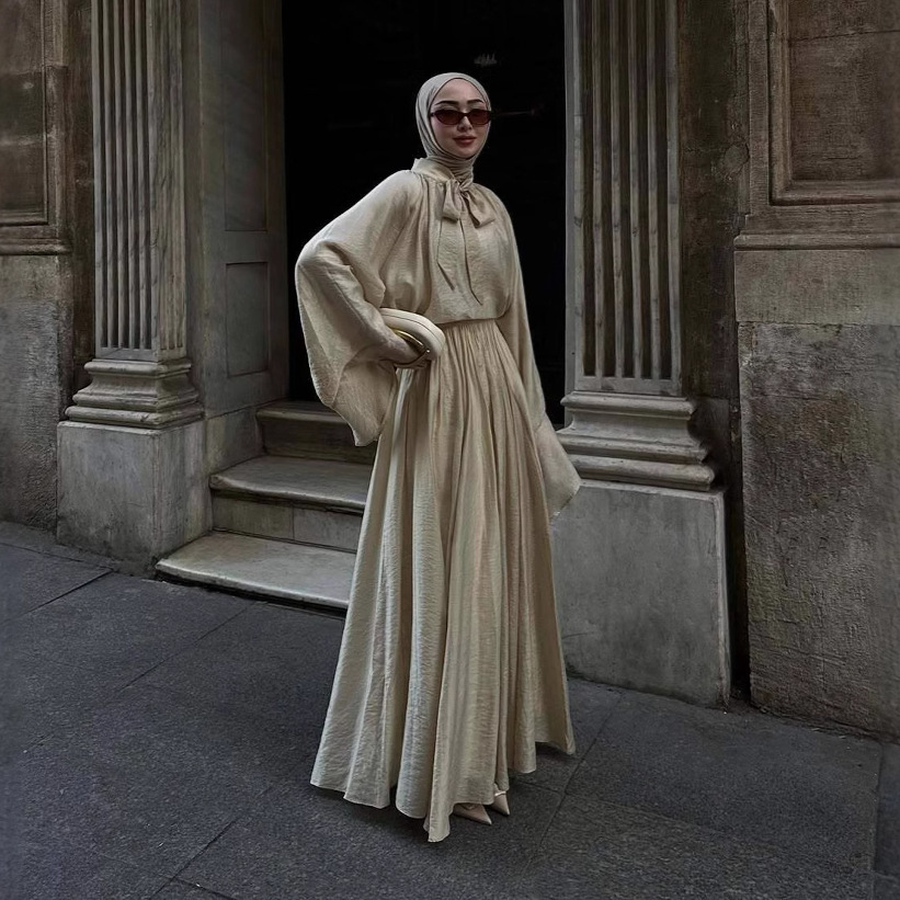 Loose Bell Sleeve Top Big Hem Skirt Suit