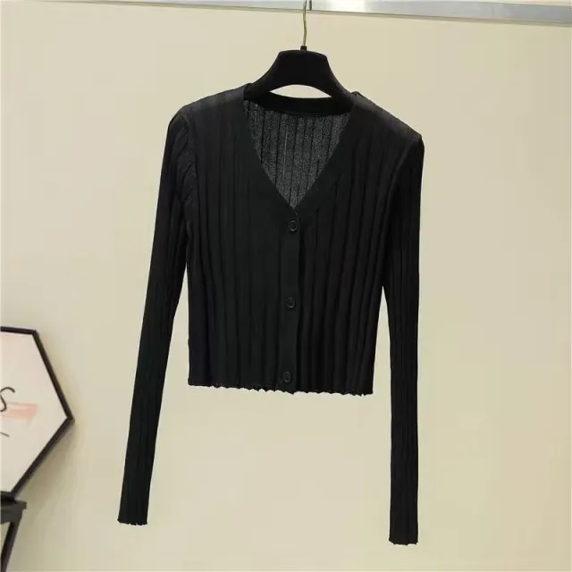 Knitted Shawl Blouse Sweet Waist Trimming Cardigan Single Piece In Stock - Shop at LoveMi
