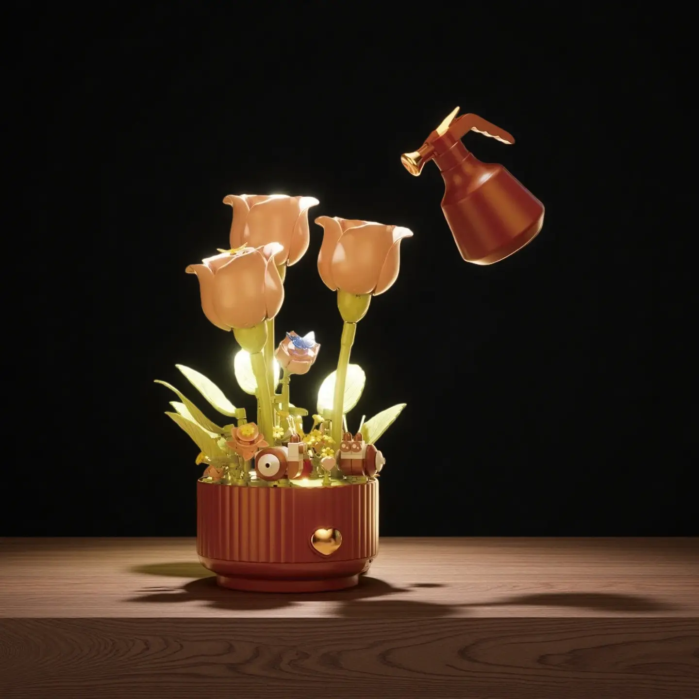 Dynamic Building Blocks That Bloom Like Everlasting