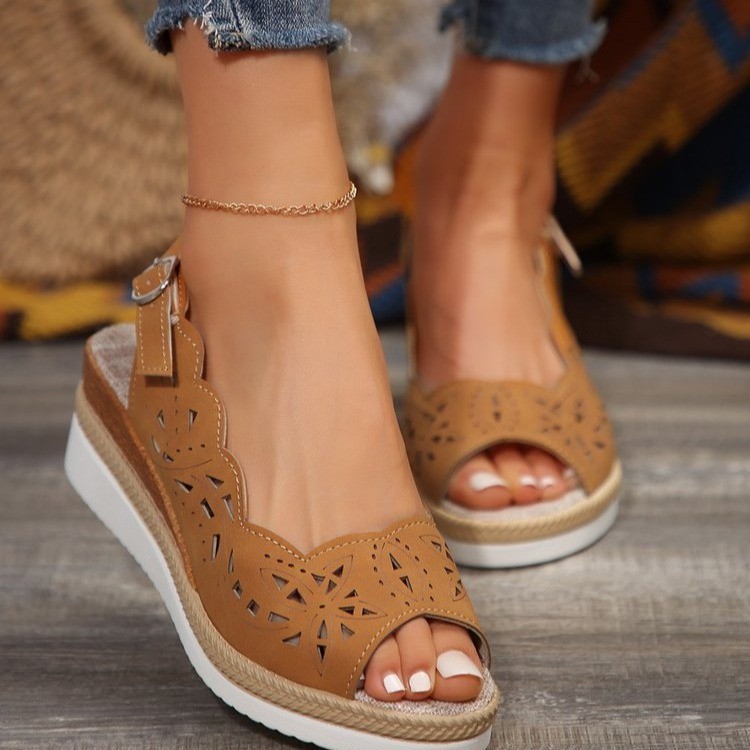 Wedge T-Strap Sandals, picture 5 of 5