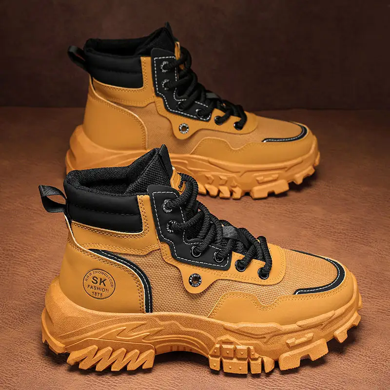 Breathable High-top Vintage British-style Work Boots