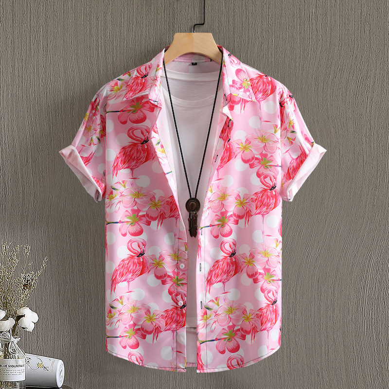 Chemise imprimée homme - Imprimé floral, été, casual Coloris 9