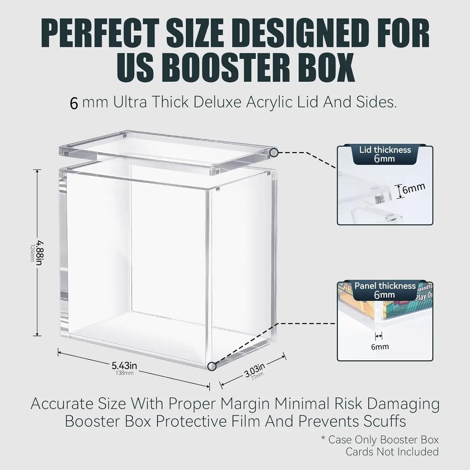 Acrylic Hand-made Box Can Be Superimposed Dustproof Storage