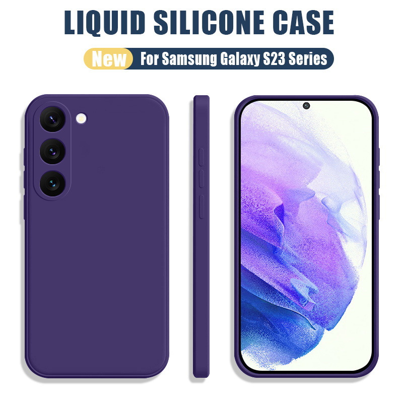 Solid Color Simple Drop-resistant Liquid Silicone Phone Case - Image 12