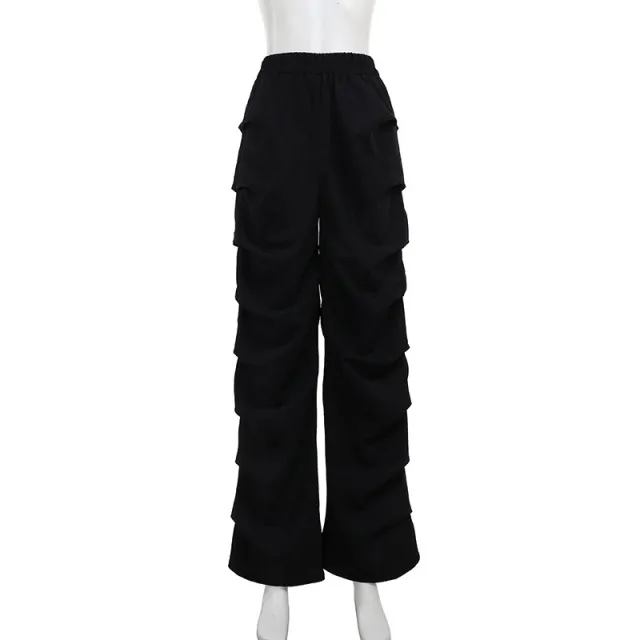 Fashionable All match Straight Casual Pants For Women Black - Shop at LoveMi