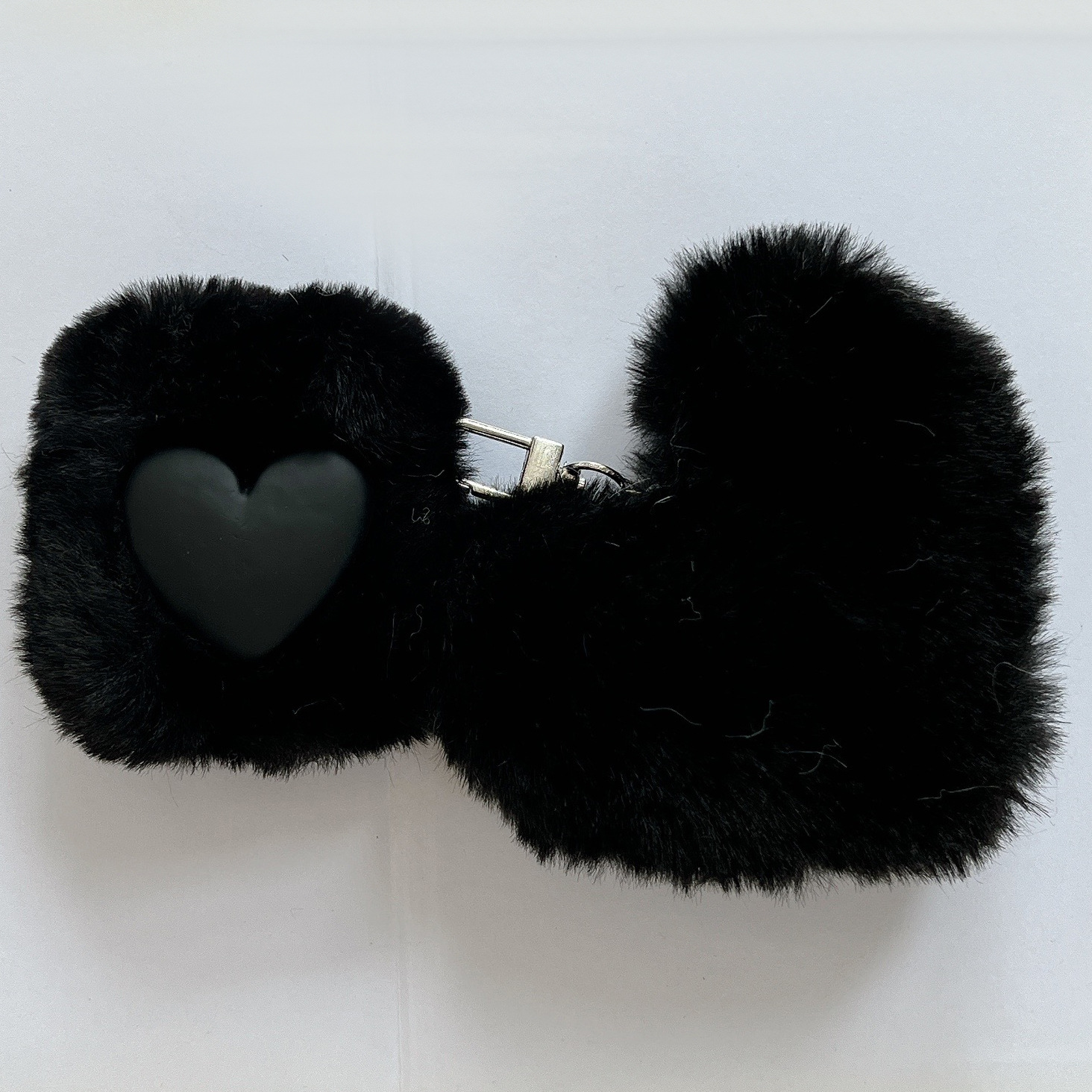 Black Plush Loving Heart