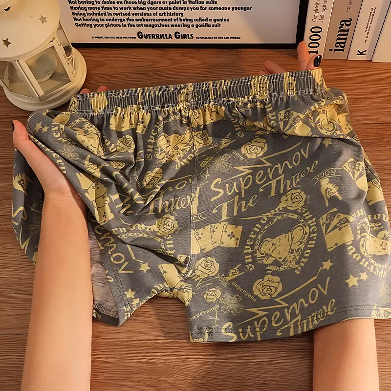 Cotton Printed Men's Home Loose Casual Print