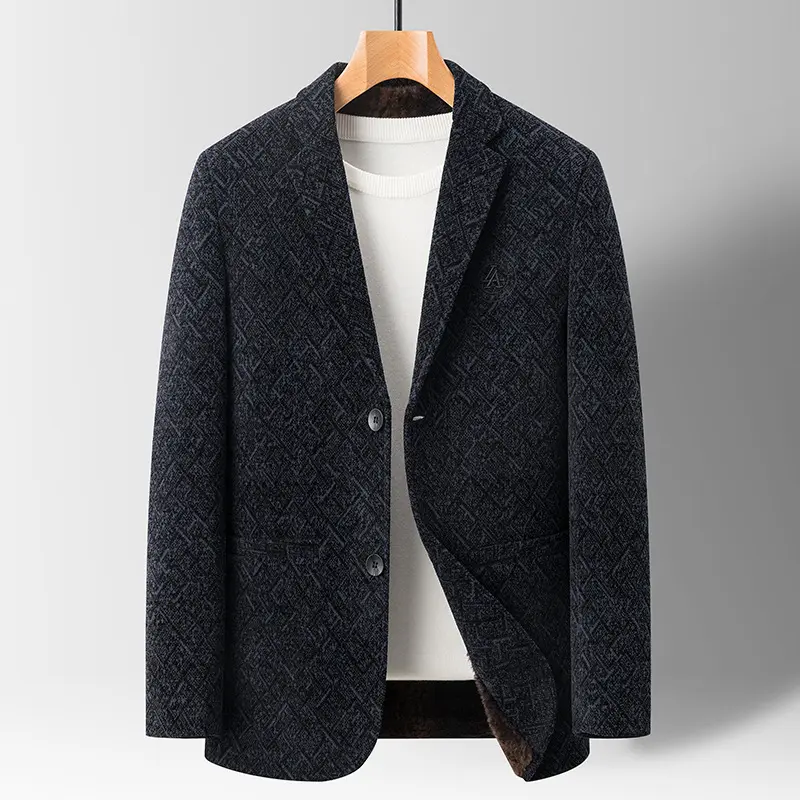 Chenille Casual Simple Suit Jacket