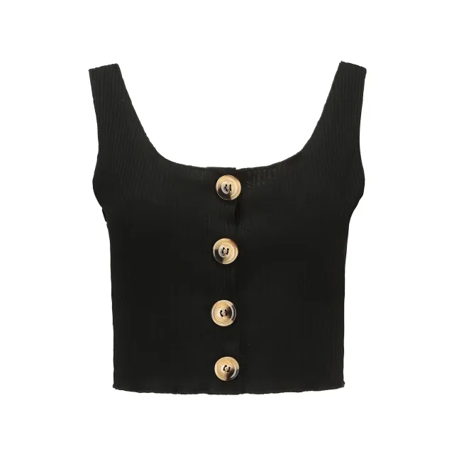V neck Nightclub Backless Camisole Lace up Sleeveless Bottoming Top Black - Shop at LoveMi