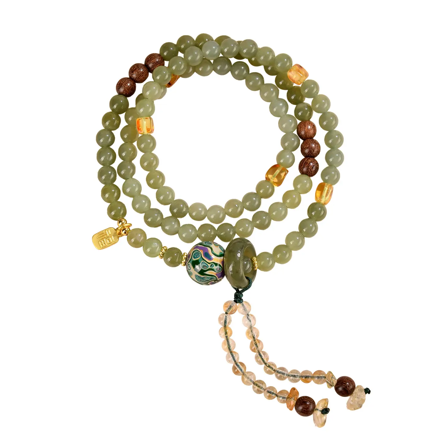 Three-circle Bracelet And Clavicle Necklace